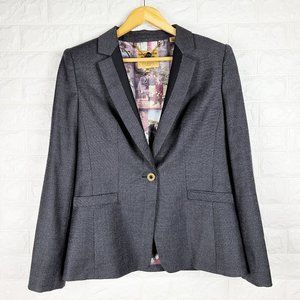 Ted Baker Houndstooth Blazer Vintage Photo Lining
